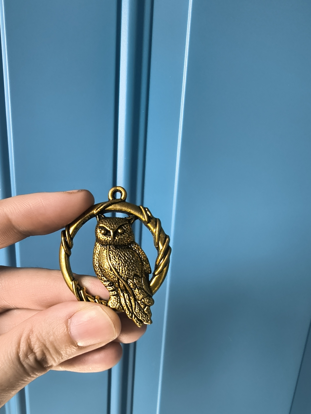 Gold Owl Pendant Bird